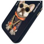 Nimmy case iPhone 16 6.1" black Glasses Cool Dog - imagine 7