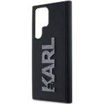 Karl Lagerfeld KLHCS24L3DMBKCK S24 Ultra S928 black hardcase 3D Rubber Glitter Logo - imagine 5