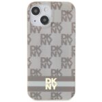 DKNY DKHMP15MHCPTSE iPhone 15 Plus / 14 Plus 6.7 inch beige hardcase IML Checkered Mono Pattern & Pr - imagine 3
