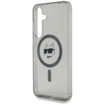Case Karl Lagerfeld Button Choupette Head Printed Logo MagSafe Samsung Galaxy S25+ black - imagine 6