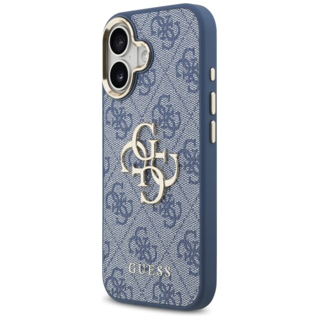 Case Guess 4G Big 4G Classic Logo for iPhone 17 blue gold - imagine 2