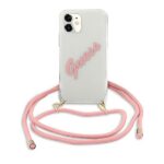 Guess GUHCP12SCRTVSPI iPhone 12 mini 5,4" pink hardcase Script Vintage - imagine 2