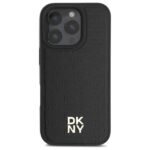 DKNY DKHMP16XPSHRPSK iPhone 16 Pro Max 6.9" hardcase black Repeat Pattern Stack Logo MagSaf - imagine 3