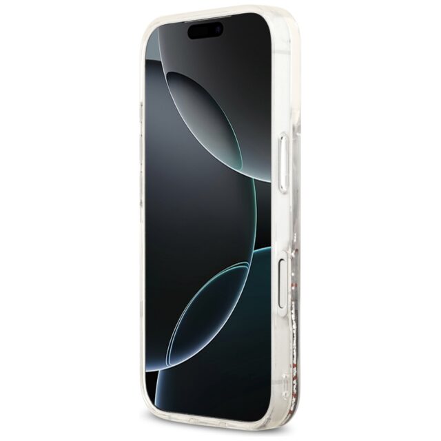 Karl Lagerfeld Liquid Glitter Choupette Logo MagSafe Case for iPhone 17 Pro Clear - imagine 5