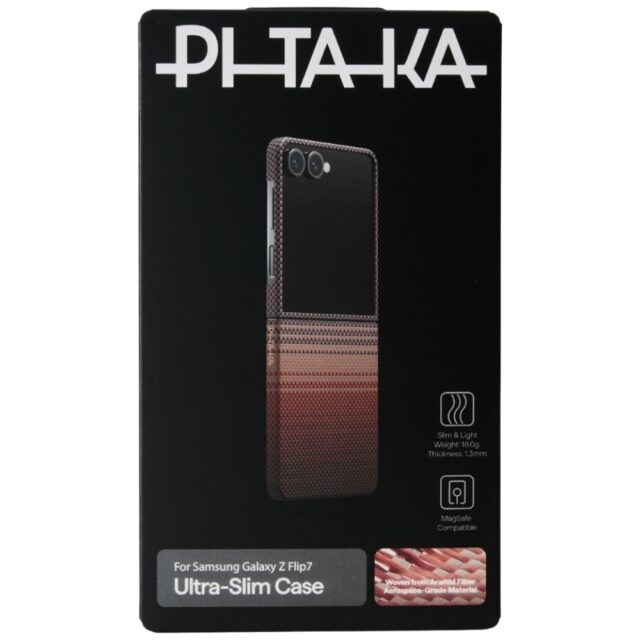 Case PITAKA Ultra-Slim MagSafe for Samsung Galaxy Z Flip7 sunset - imagine 7
