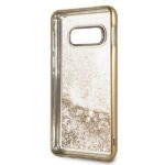 Guess GUHCS10LPEOLGGO S10e G970 gold hard case 4G Peony Liquid Glitter - imagine 4