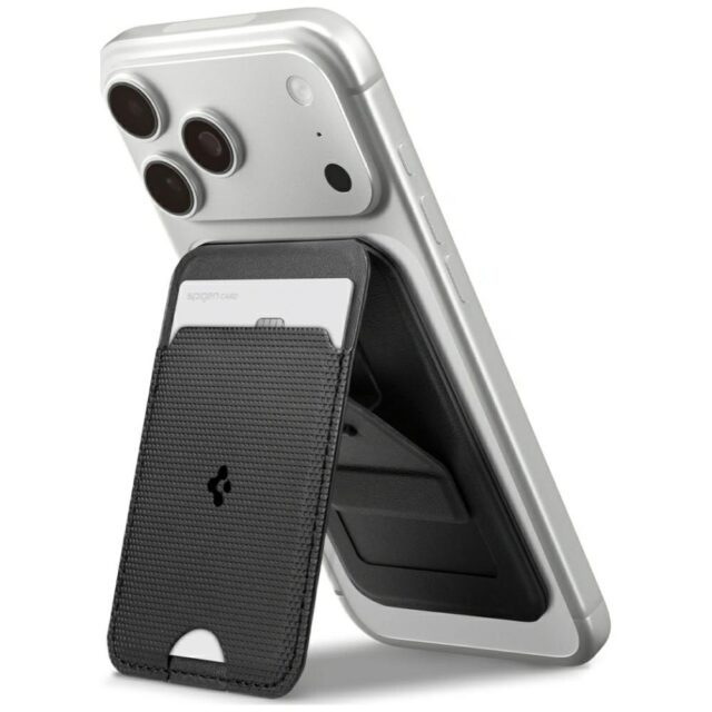 Magnetyczny portfel Spigen S314-3 Slim    Fold Tripod MagSafe czarny - imagine 6