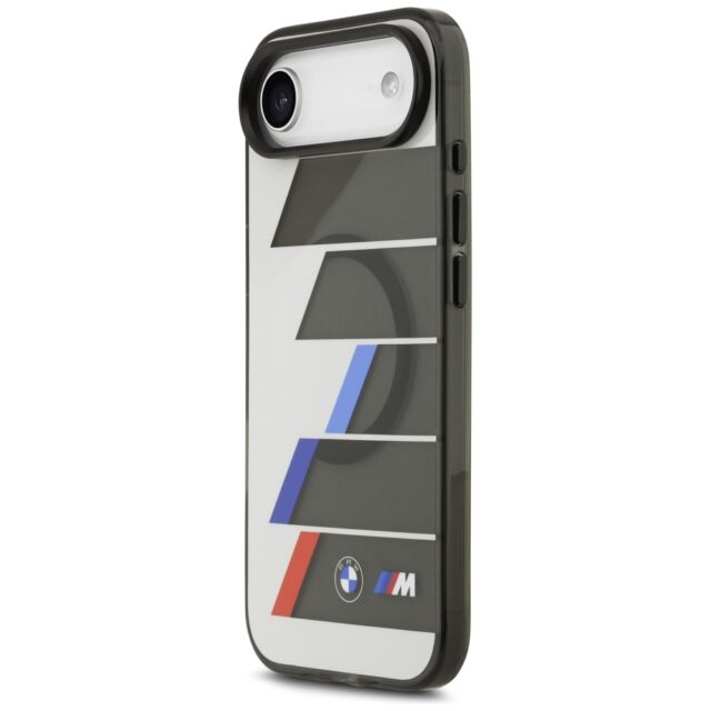 BMW M IML Metal Buttons Tricolor Lines MagSafe case for iPhone Air anthracite - imagine 2