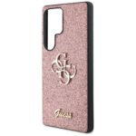 Case Guess Fixed Glitter Big 4G Metal Logo for Samsung Galaxy S25 Ultra pink - imagine 6