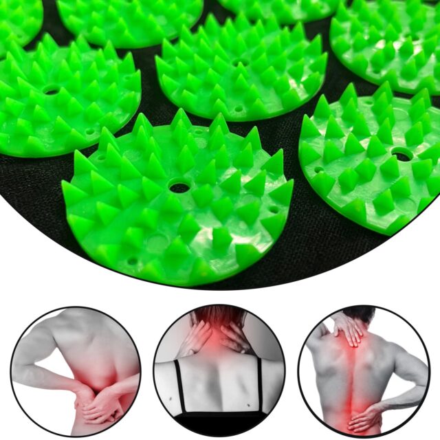 Extralink Acupressure Mat, Health Cushion with Spikes Stimulating Circulation Massage Pillow - imagine 3