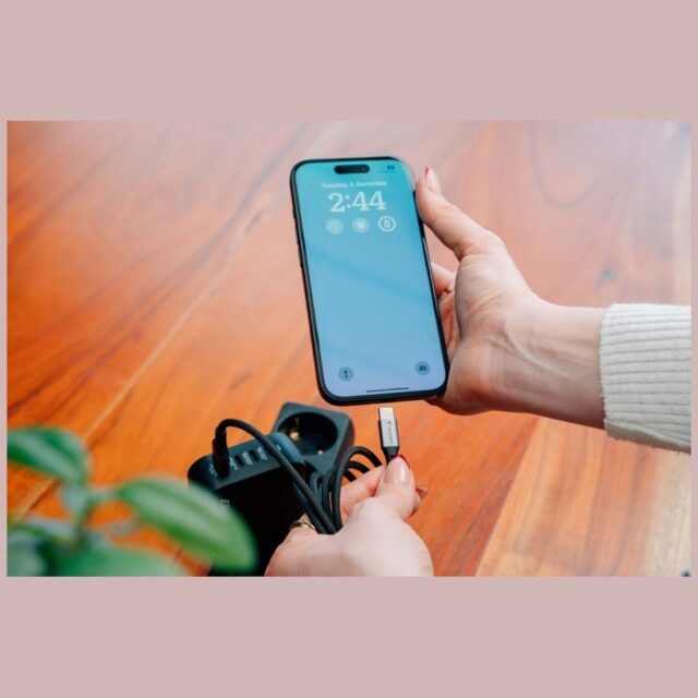 Cable Verbatim Sync & Charge USB-C to    USB-C QC PD 60W 120cm black 31845 - imagine 4