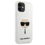 Karl Lagerfeld KLHCP12SSLKHWH iPhone 12 mini 5,4" white hardcase Silicone Karl`s Head - imagine 4