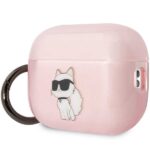 Karl Lagerfeld KLAP2HNCHTCP Airpods Pro 2 (2022/2023) cover pink Ikonik Choupette - imagine 3