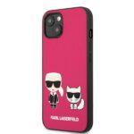 Karl Lagerfeld KLHCP13MPCUSKCP iPhone13 / 14 / 15 6,1" fuchsia hardcase Ikonik Karl & Choupette - imagine 2