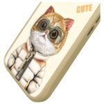 Nimmy case iPhone 16 6.1" khaki Cool&Cute 2.0 Cat - imagine 7