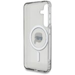 Case Karl Lagerfeld Button Karl Head Printed Logo MagSafe for Samsung Galaxy S25 black - imagine 7