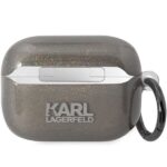 Karl Lagerfeld KLAP2HNKCTGK Airpods Pro 2 (2022/2023) cover black Glitter Karl&Choupette - imagine 2