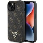Guess GUHCP14SPG4GPK iPhone 14 / 15 / 13 6.1" black hardcase 4G Triangle Metal Logo