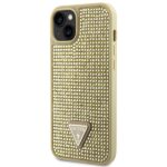 Guess GUHCP14SHDGTPD iPhone 14 / 15 / 13 6.1" gold hardcase Rhinestone Triangle - imagine 2