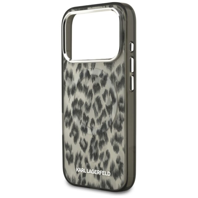 Karl Lagerfeld IML Leopard Pattern MagSafe Case for iPhone 17 Pro Brown - imagine 6