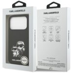 Case Karl Lagerfeld Silicone K&C Sketch  & Logo MagSafe for iPhone 17 Pro black - imagine 8