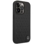 Mercedes MEHCP14L8REMPK iPhone 14 Pro 6.1" Black Hardcase Leather Stars Pattern - imagine 4