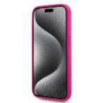 Karl Lagerfeld KLHMP15LSCHPPLF iPhone 15 Pro 6.1" fuschia hardcase Silicone Choupette Head Mag - imagine 5