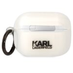 Karl Lagerfeld KLAPHNIKTCT AirPods Pro cover transparent Karl`s Head - imagine 2