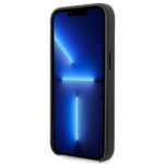 Karl Lagerfeld KLHCP14SFWHK iPhone 14/ 15 / 13 6,1" hardcase black Leather Perforated Logo - imagine 5