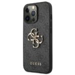 Guess GUHCP13X4GMGGR iPhone 13 Pro Max6,7"grey hardcase 4G Big Metal Logo - imagine 2