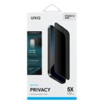UNIQ Optix Privacy iPhone 16 Pro 6.3" Privatizing Tempered Glass with Applicator - imagine 2