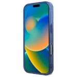 Guess GUHMP16XH4PYEEB iPhone 16 Pro Max 6.9" blue hardcase IML Peony On 4G Background Magsafe - imagine 5