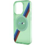 BMW BMHMP15LHDTN iPhone 15 Pro 6.1" green hardcase M Tricolor Stripes MagSafe - imagine 6