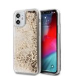 Guess GUHCP12SGLHFLGO iPhone 12 mini 5,4" gold hardcase Glitter Charms
