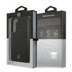 Mercedes MEHCS22MPSQBK S22+ S906 black hardcase Leather Stars Pattern - imagine 8