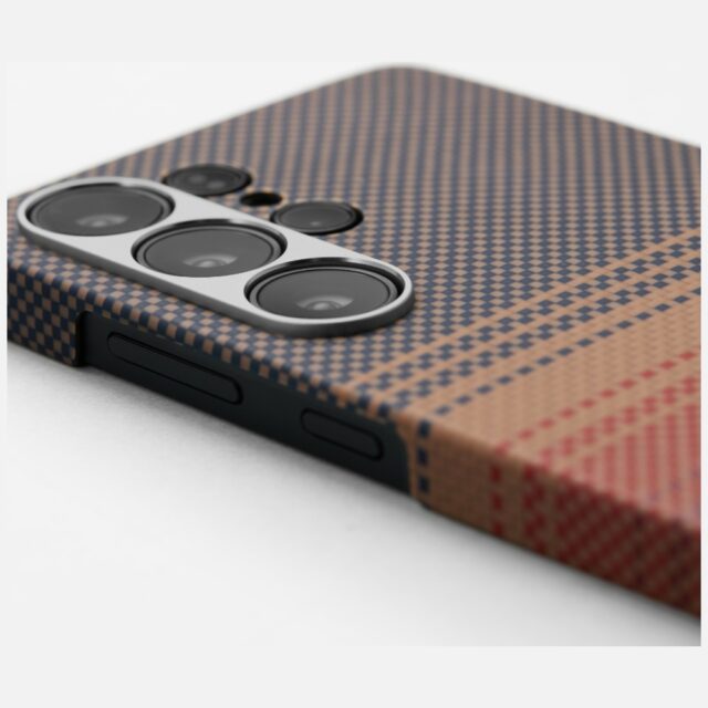 Case PITAKA Moonrise Tactile Woven MagSafe for Samsung Galaxy S25 Ultra sunset - imagine 9