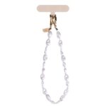 UNIQ Coehl Perla Handstrap universal phone strap for hand white/white pearl