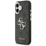 Case Guess 4G Big 4G Classic Logo for iPhone 17 black silver - imagine 2