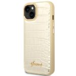 Guess GUHCP14MHGCRHD iPhone 14 Plus / 15 Plus 6.7"gold hardcase Croco Collection - imagine 2