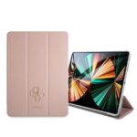 Guess GUIC12PUSASPI iPad 12,9" 2021 Book Cover pink Saffiano Collection - imagine 2