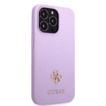 Guess GUHCP13XPS4MU iPhone 13 Pro Max 6,7" purple hardcase Saffiano 4G Small Metal Logo - imagine 4