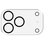 3MK Lens Pro FullCover Camera Lens Protection for Apple iPhone 17 Pro Max - imagine 3