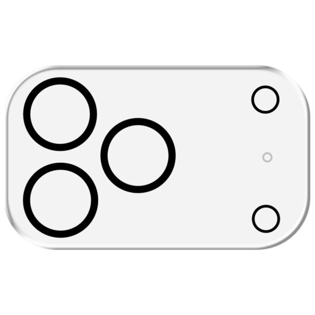 3MK Lens Pro FullCover Camera Lens Protection for Apple iPhone 17 Pro Max - imagine 3