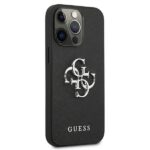 Guess GUHCP13LSA4GSBK iPhone 13 Pro/ 13 6,1"black hardcase Saffiano 4G Metal Logo - imagine 4