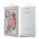 Guess GUHMP16SHFWBDCEP iPhone 16 6.1" pink hardcase IML Flower & Tonal Circle MagSafe - imagine 8