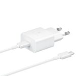Mains charger Samsung EP-T1510XW 15W Fast Charge + USB-C to USB-C cable white - imagine 2