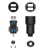 Roidmi 3S | Car charger with FM tuner | Bluetooth, Black - imagine 6