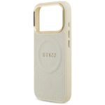 Case Guess Peony Hot Stamp MagSafe for iPhone 17 Pro beige - imagine 6
