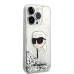 Karl Lagerfeld KLHCP14XLNKHCH iPhone 14 Pro Max 6,7" silver hardcase Glitter Karl Head - imagine 4