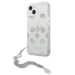 Guess GUHCP13SKSPESI iPhone 13 mini 5,4" silver hardcase Peony Chain Collection - imagine 2